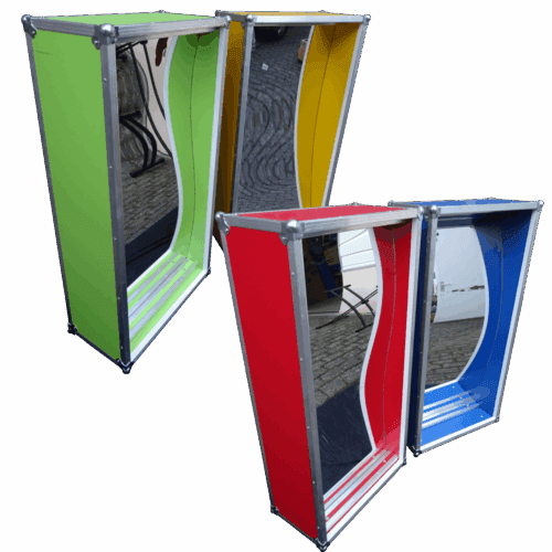 Set van 4 lachspiegels