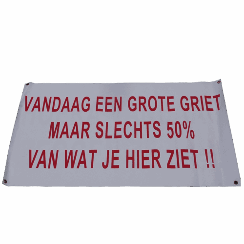 Vandaag een grote griet maar