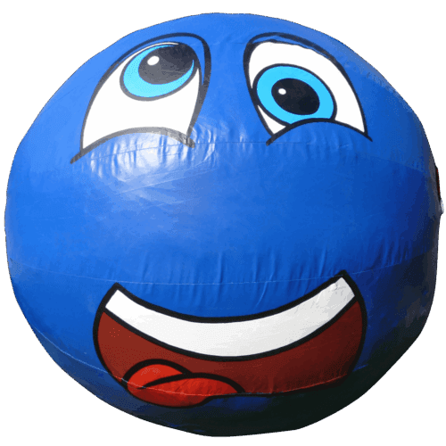 Reuze Bal Cartoon Blauw